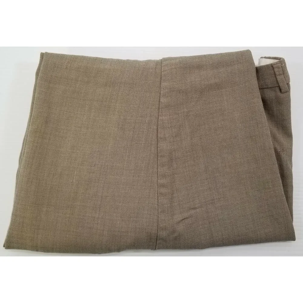 II) Today's Man Fierte Italy Costume Stage Prop Vintage Look Taupe Dress Pants
